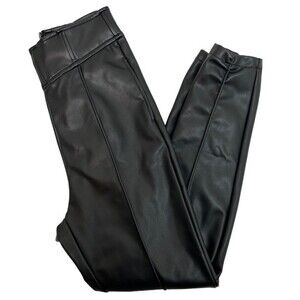 Oddmuse London The Ultimate Muse Leather Trousers pants, Black Faux Medium